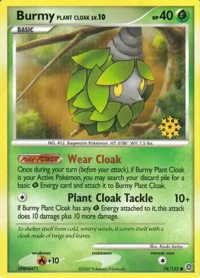 Secret Wonders Burmy [Snowflake-Stamp] Pokémon card